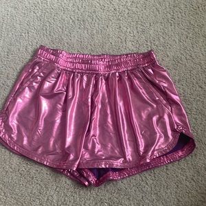 Pink chrome shorts